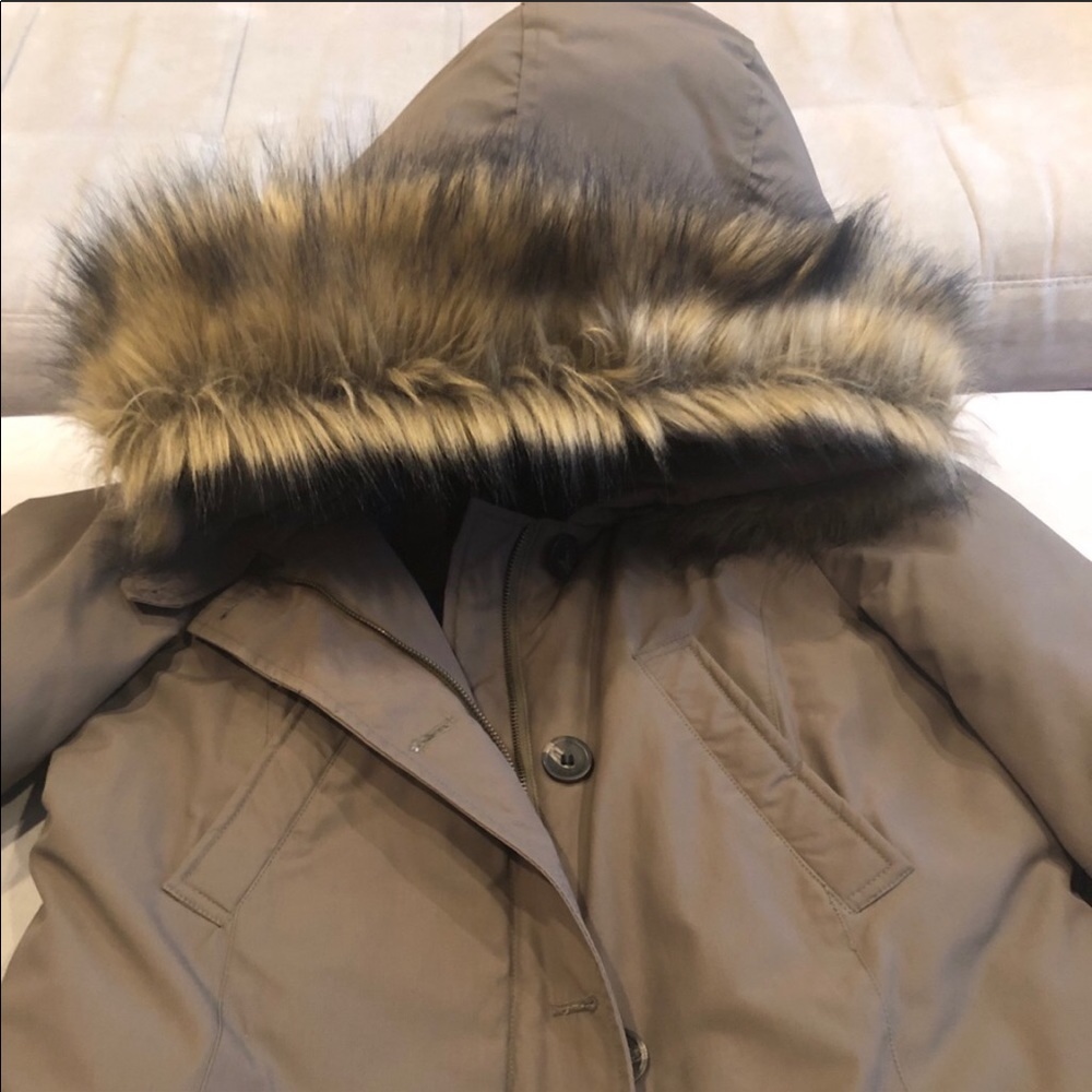 Zara SzM Green Parka Puffer Coat - Picture 11 of 14